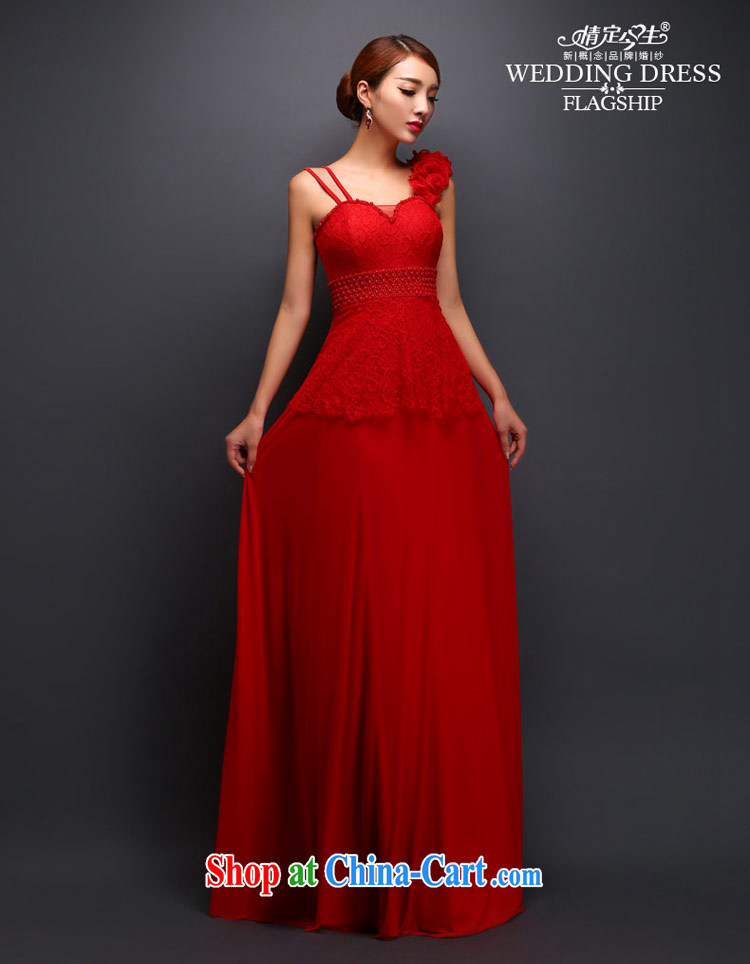 Love Life Long, cultivating the shoulder lace fall bridal wedding dress red bows Service Bridal Fashion red XXL pictures, price, brand platters! Elections are good character, the national distribution, so why buy now enjoy more preferential! Health