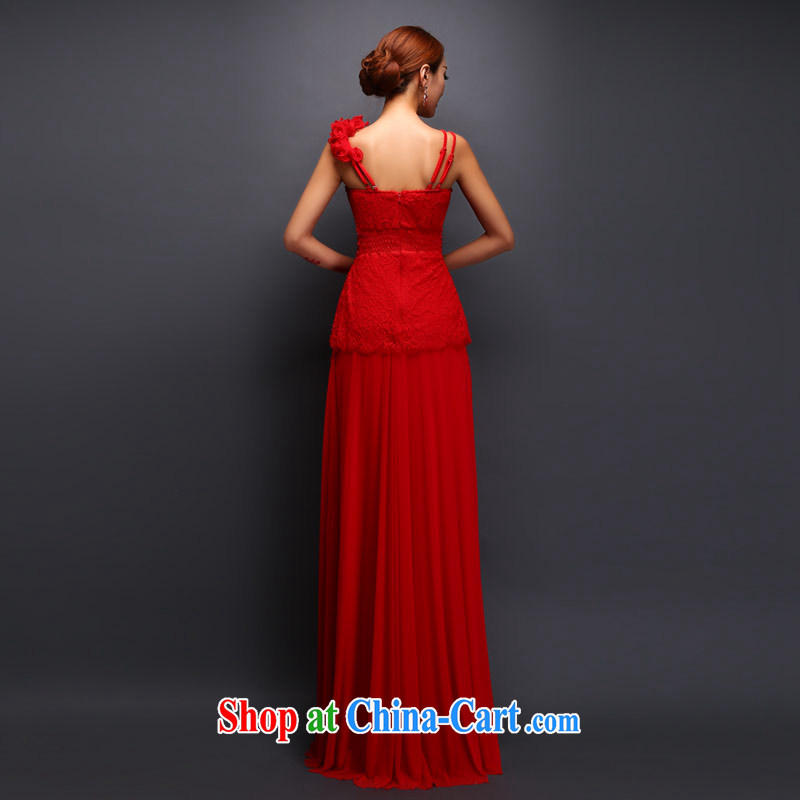 Love Life Long, cultivating the shoulder lace fall bridal wedding dress red bows Service Bridal Fashion red XXL, love life, and shopping on the Internet