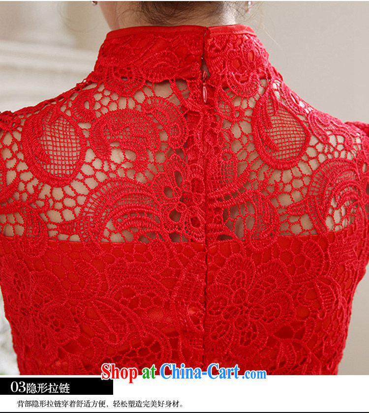 Hi Ka-hi 2014 summer new short, for the evening dress bridesmaid dress China wind lace Openwork embroidery NF 29 - 1 red left size tailored pictures, price, brand platters! Elections are good character, the national distribution, so why buy now enjoy more preferential! Health