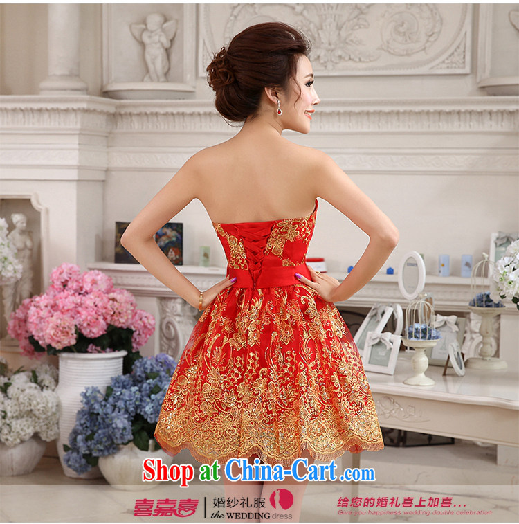 Hi Ka-hi-hi Ka-hi 2014 summer new, short, small Evening Dress bridesmaid dress bow tie lace embroidery avalanche NF 30 red left size tailored pictures, price, brand platters! Elections are good character, the national distribution, so why buy now enjoy more preferential! Health
