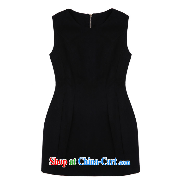Elizabeth City 2014 autumn and winter clothing Korean female decoration, vest so gross a sleeveless bridesmaid dress (the necklace) 2063 black XXL pictures, price, brand platters! Elections are good character, the national distribution, so why buy now enjoy more preferential! Health