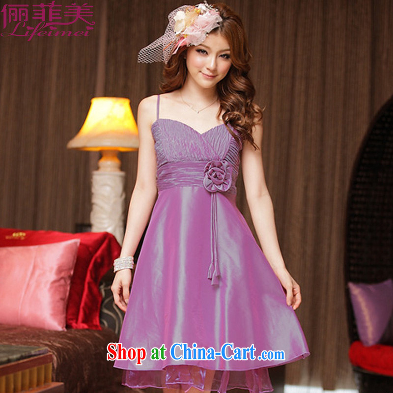 An , the US code dress sexy star V, for high waist with kidney _not remove_ A Field dress with graphics thin thick mm dress purple annual XXXL