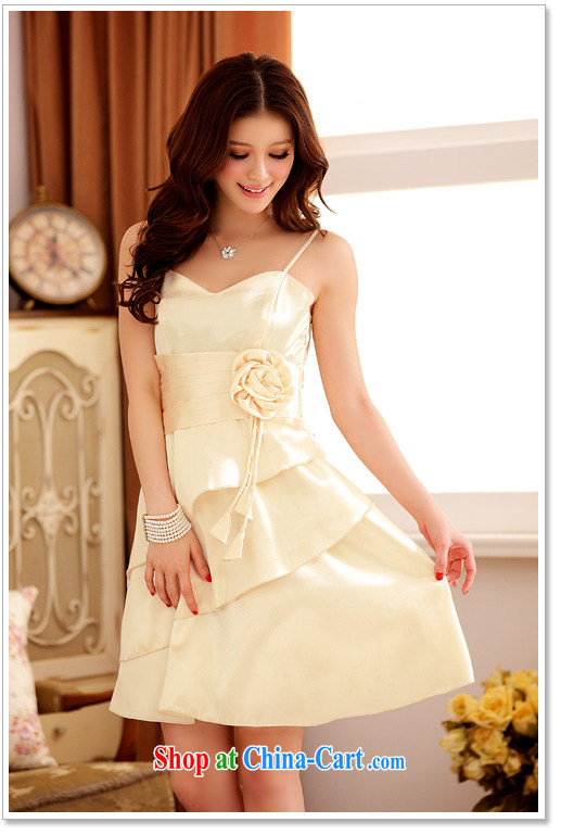 An Philippines and the United States the package-mm thick strap with high waist sexy V collar with kidney layers the warranty A Field dress is evening gown bridesmaid sister dresses champagne color XXXL pictures, price, brand platters! Elections are good character, the national distribution, so why buy now enjoy more preferential! Health