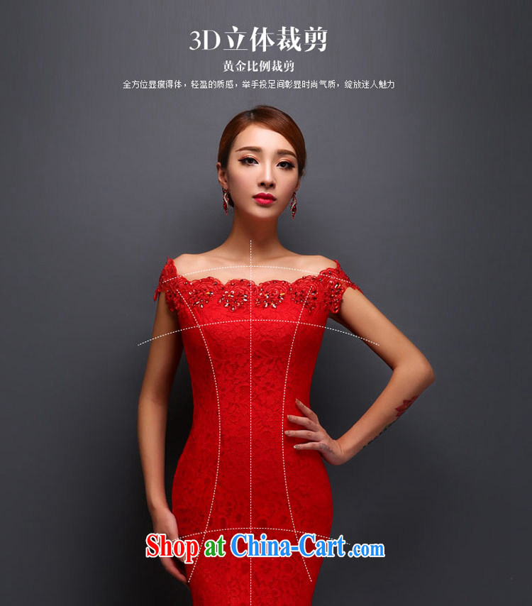 Love Life 2015 New Long lace red bows dress Korean Beauty crowsfoot toast serving marriage red XXL pictures, price, brand platters! Elections are good character, the national distribution, so why buy now enjoy more preferential! Health
