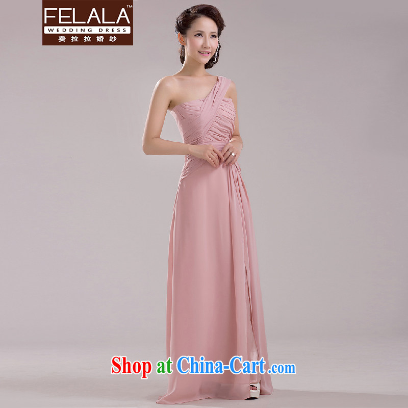 Ferrara pink new SISTER dress the wedding bridesmaid dress short bridesmaid dress bridesmaid the code dress E Long XL Suzhou shipping, La wedding (FELALA), online shopping