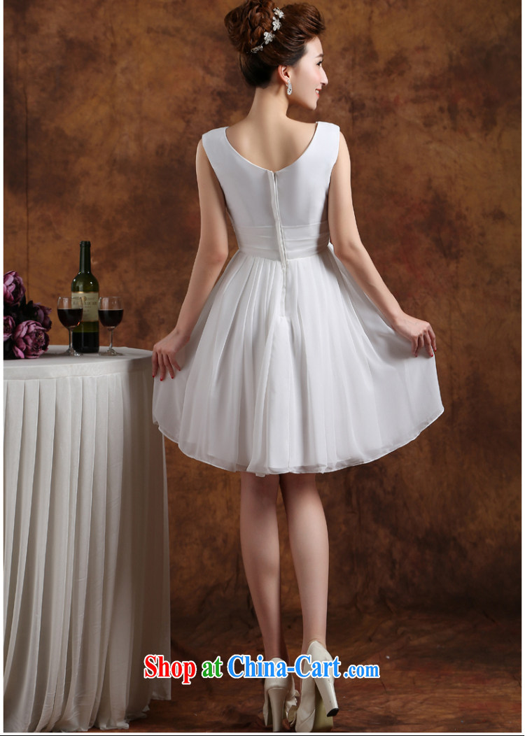 Wei Qi 2015 new summer small dress bridal wedding dress white shoulders short beauty bridesmaid serving the evening dress white M pictures, price, brand platters! Elections are good character, the national distribution, so why buy now enjoy more preferential! Health