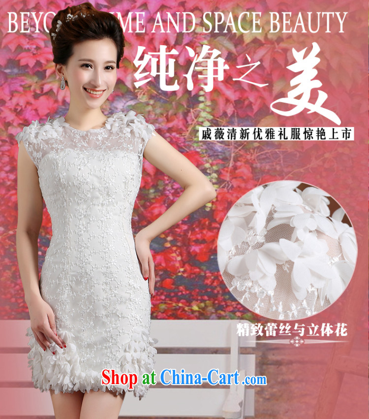 Qi wei summer 2015 new bridesmaid dresses the bride toast wedding service banquet hosted lace beauty dress white bridesmaid Service graduated from white custom plus $30 pictures, price, brand platters! Elections are good character, the national distribution, so why buy now enjoy more preferential! Health