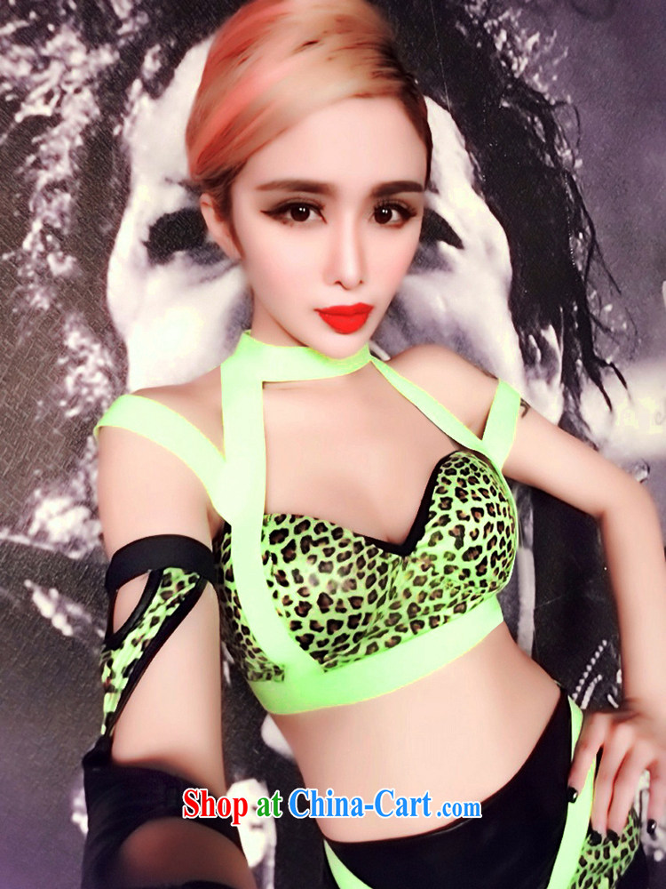 According to dance Hip Hop Night Bar DS show new, female singer Leopard jazz dance clothing stage is split with Leopard green pictures, price, brand platters! Elections are good character, the national distribution, so why buy now enjoy more preferential! Health
