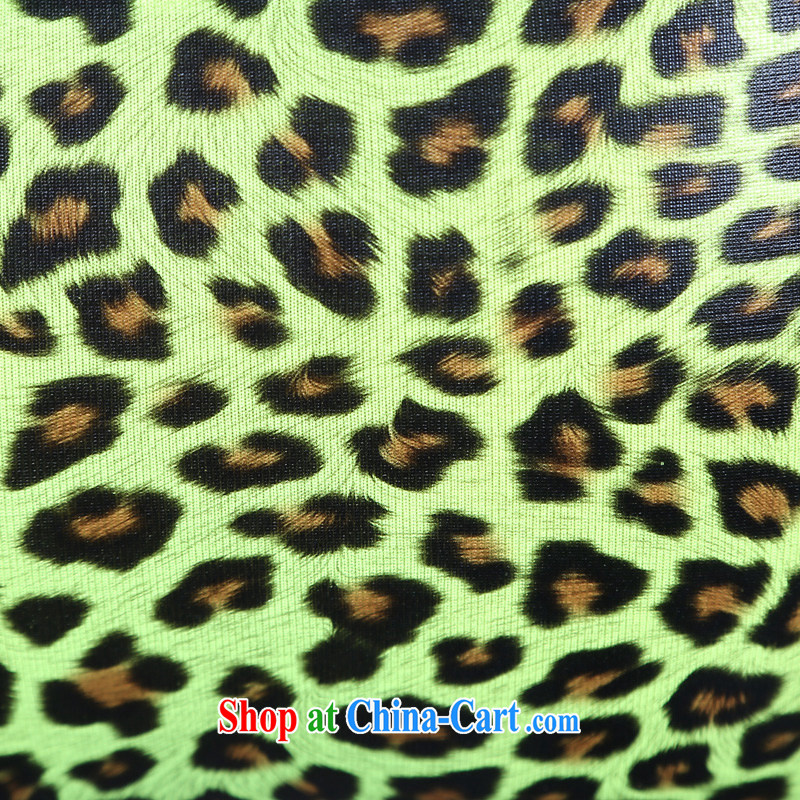 Dance to hip hop Night Bar DS show new, female singer Leopard jazz dance clothing stage is split with Leopard green, dance to hip hop, shopping on the Internet