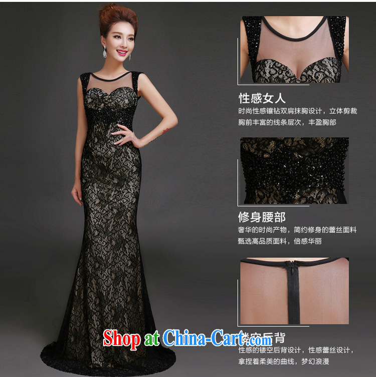 7-Color 7 tone, Evening Dress new 2015 long moderator clothing beauty company annual meeting Korean banquet party stylish L 018 black M pictures, price, brand platters! Elections are good character, the national distribution, so why buy now enjoy more preferential! Health