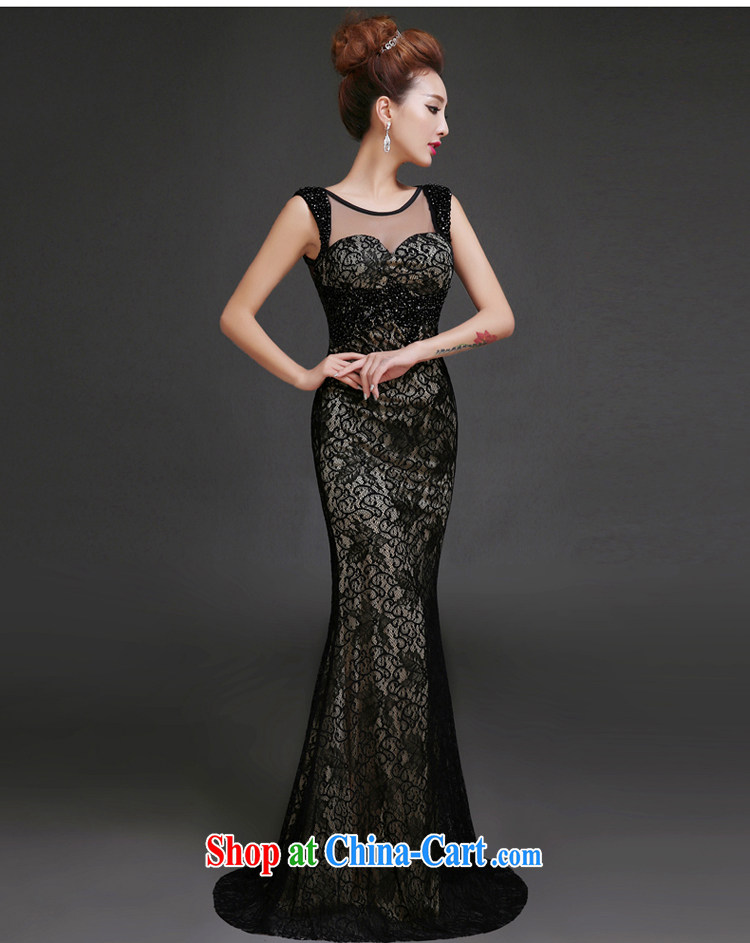 7-Color 7 tone, Evening Dress new 2015 long moderator clothing beauty company annual meeting Korean banquet party stylish L 018 black M pictures, price, brand platters! Elections are good character, the national distribution, so why buy now enjoy more preferential! Health