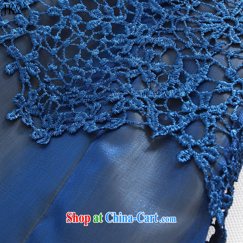 In Europe, the show as well as long-sleeved lace Openwork large yards, Evening Dress JK 2 9720 blue XXXL, JK 2. YY, shopping on the Internet