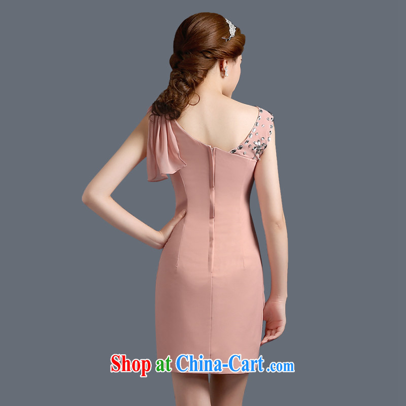 2015 new the wedding dress short autumn sister bridesmaid marriage in dresses women red toast clothing gray XXL Ting, Beverly (tingbeier), shopping on the Internet