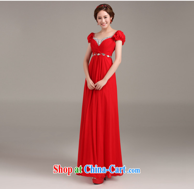 Ting Beverly pregnant women dress 2015 new spring and summer toast serving Korean red high waist marriages shoulders parquet drill long evening dress red XXL pictures, price, brand platters! Elections are good character, the national distribution, so why buy now enjoy more preferential! Health