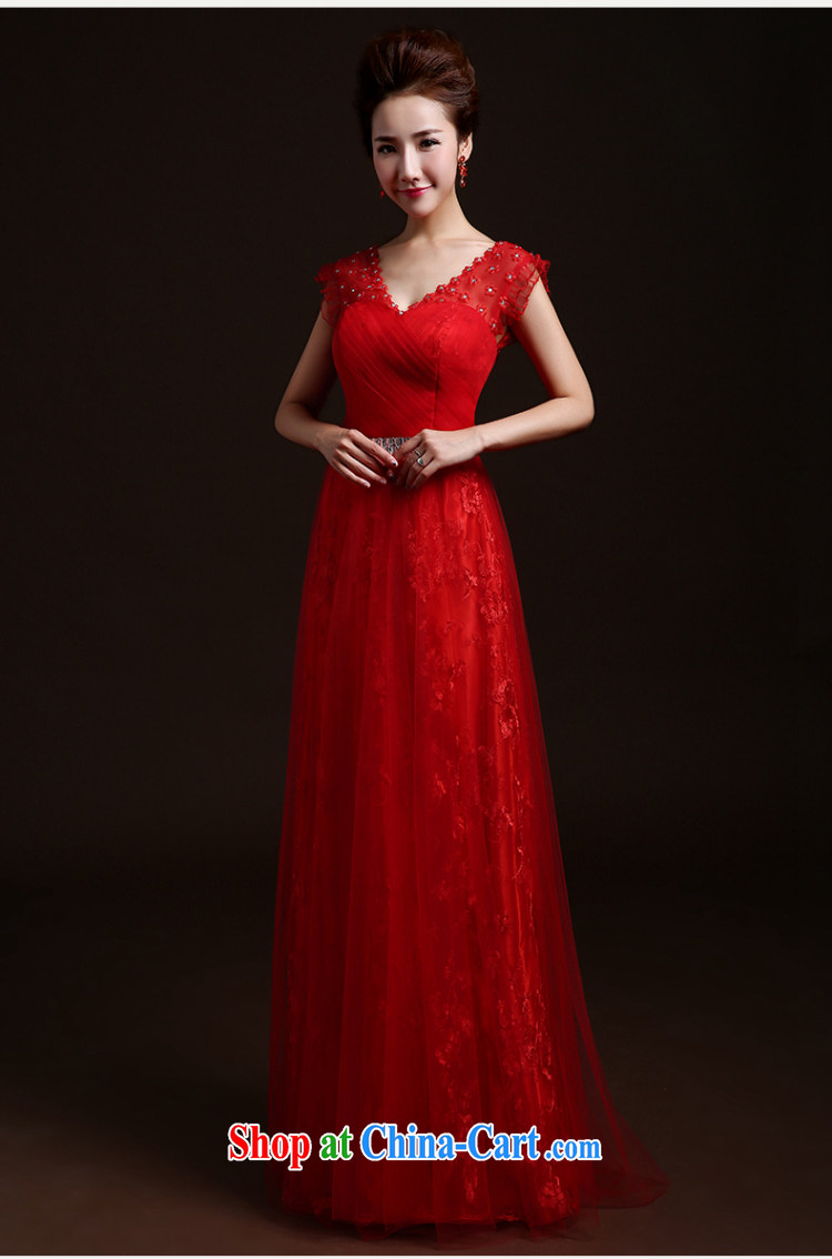 Ting Beverly wedding dresses new 2015 Spring Summer fashion bridesmaid service marriages served toast beauty long dual-shoulder dress red L pictures, price, brand platters! Elections are good character, the national distribution, so why buy now enjoy more preferential! Health