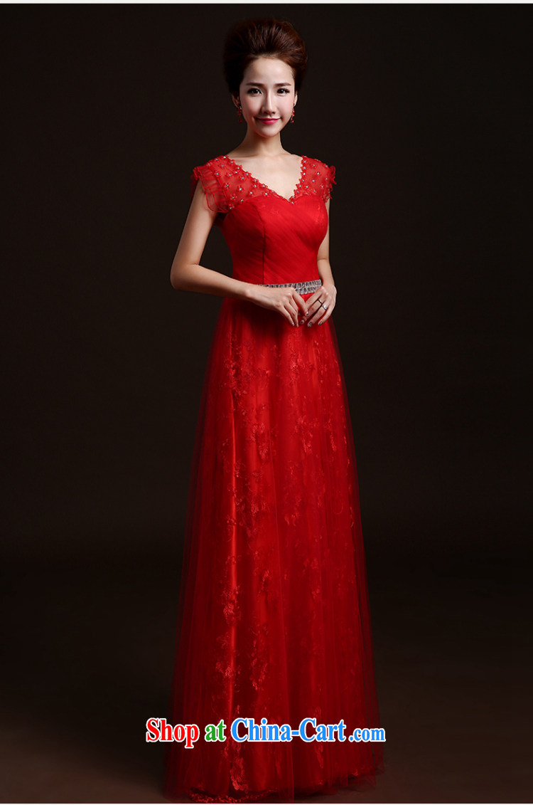 Ting Beverly wedding dresses new 2015 Spring Summer fashion bridesmaid service marriages served toast beauty long dual-shoulder dress red L pictures, price, brand platters! Elections are good character, the national distribution, so why buy now enjoy more preferential! Health