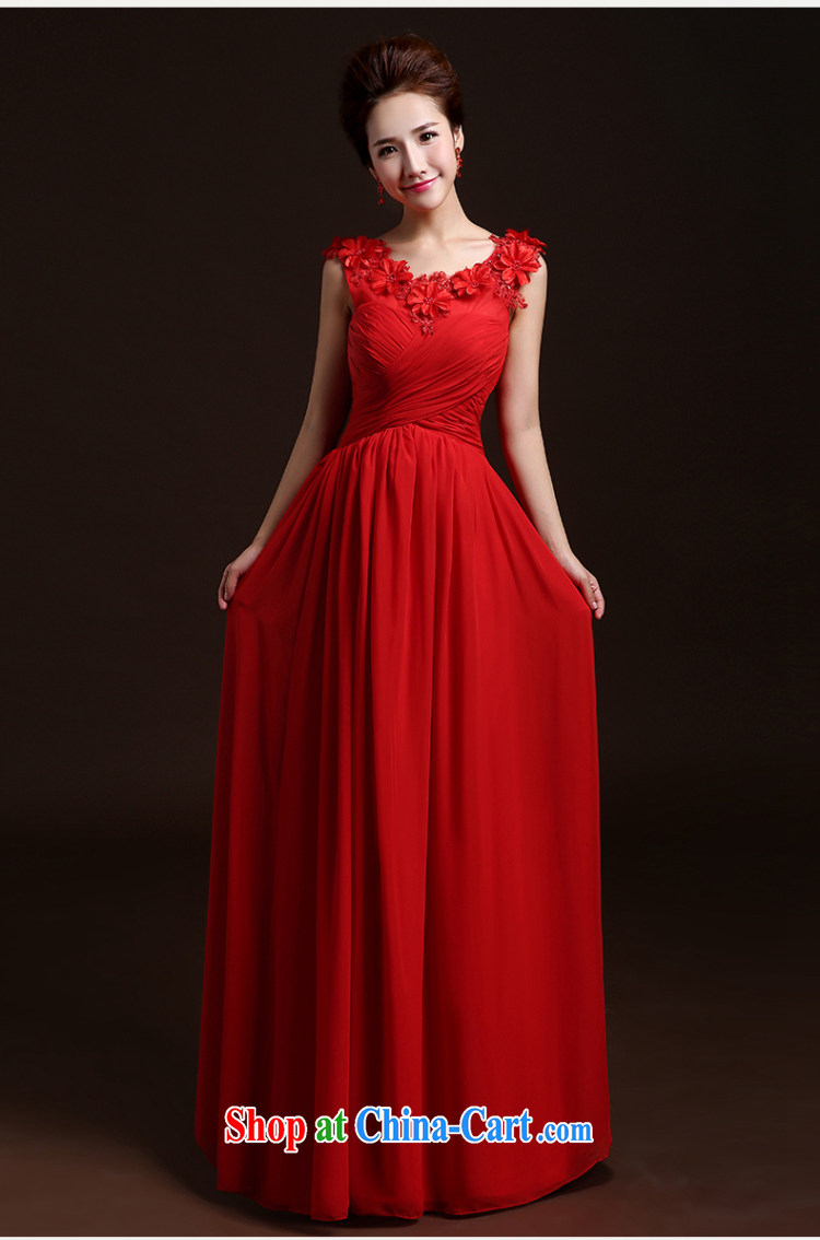 Ting Beverly 2015 new spring and summer wedding dresses new marriages dress beauty and stylish dual-shoulder bows serving long bridesmaid clothing red M pictures, price, brand platters! Elections are good character, the national distribution, so why buy now enjoy more preferential! Health