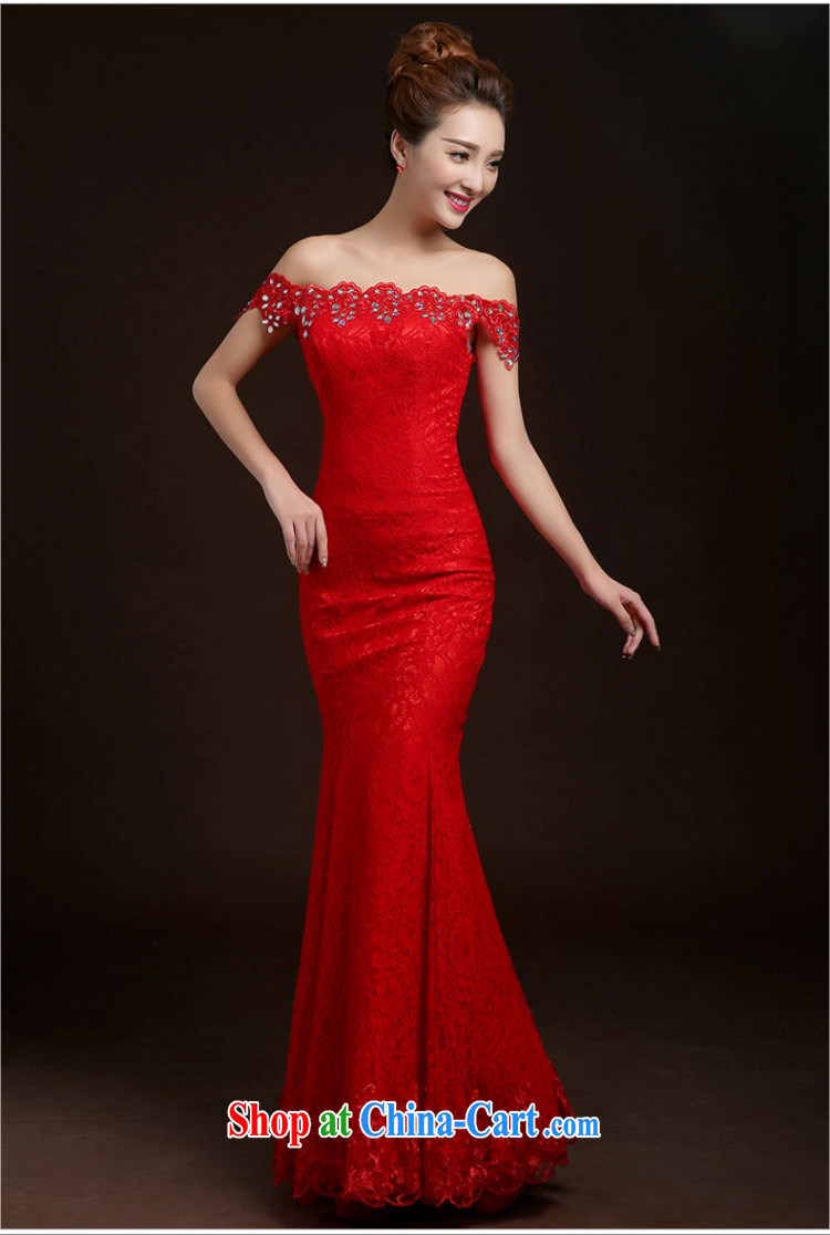 Ting Beverly toast Service Bridal Fashion new 2015 Spring Summer Korean red dress long crowsfoot cultivating a field shoulder wedding dress red XXL pictures, price, brand platters! Elections are good character, the national distribution, so why buy now enjoy more preferential! Health