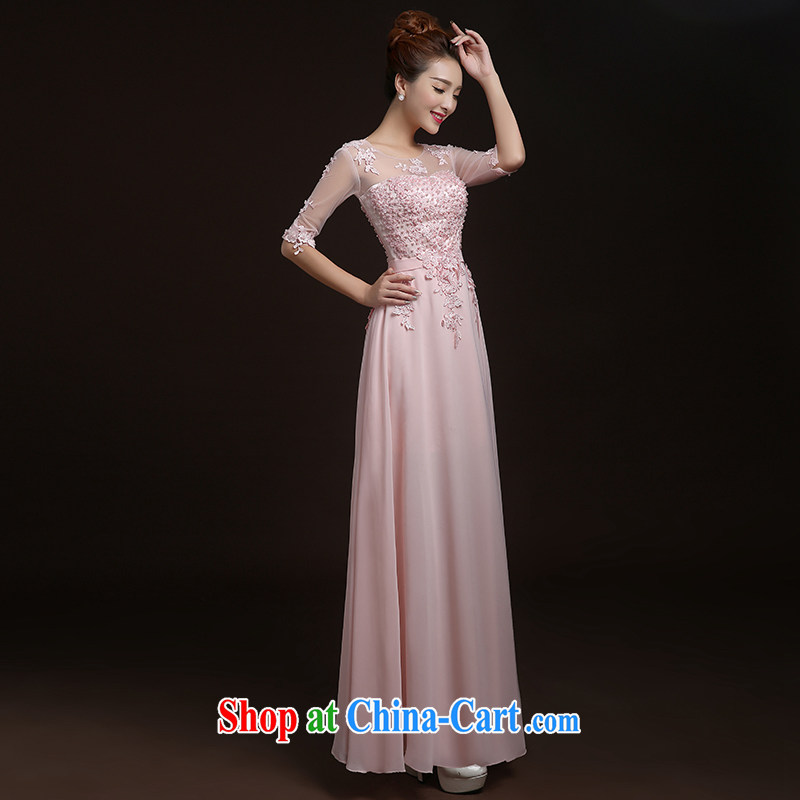 Ting Beverly 2015 New Evening Dress wedding toast serving summer Bridal Fashion lace beauty marriage bridesmaid's red long dress girls bridesmaid clothing pink XXL Ting, Beverly (tingbeier), online shopping