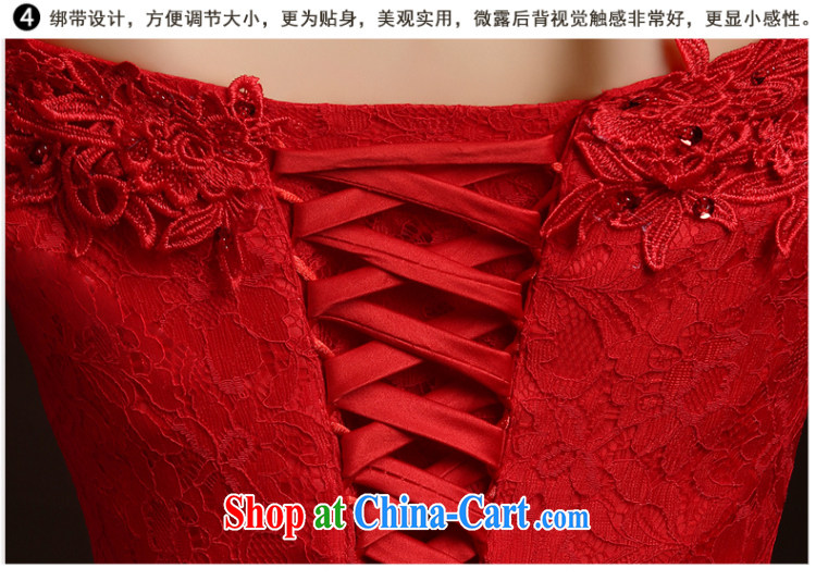 Ting Beverly 2015 new spring and summer Korean red married women toast one field shoulder lace beauty crowsfoot stylish wedding red XXL pictures, price, brand platters! Elections are good character, the national distribution, so why buy now enjoy more preferential! Health