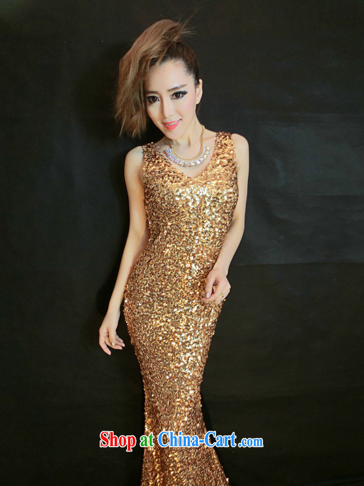 Van Gogh, according to a 2015 spring New Evening Dress long marriages served toast gold, cultivating fall evening dress 9888 #gold pictures, price, brand platters! Elections are good character, the national distribution, so why buy now enjoy more preferential! Health