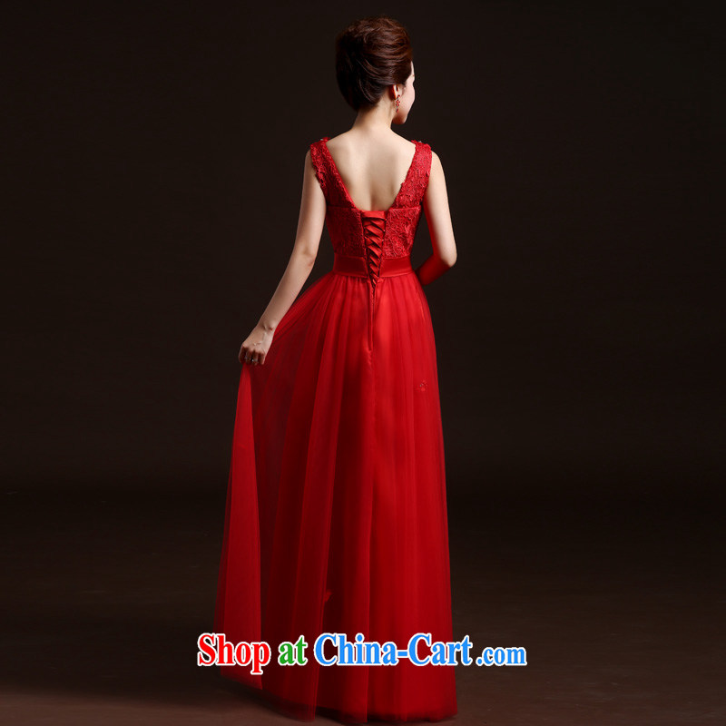 Ting Beverly toast Service Bridal Fashion 2015 new spring and summer red long lace bridal wedding dresses Fall Winter banquet dress red XXL Ting, Beverly (tingbeier), online shopping