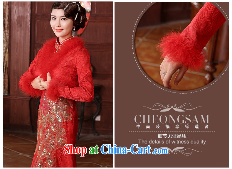The CYD HO Kwun Tong' Bong-love winter clothes bridal dresses 2015 wedding celebration back door bows two-piece QX 4939 red XXL pictures, price, brand platters! Elections are good character, the national distribution, so why buy now enjoy more preferential! Health