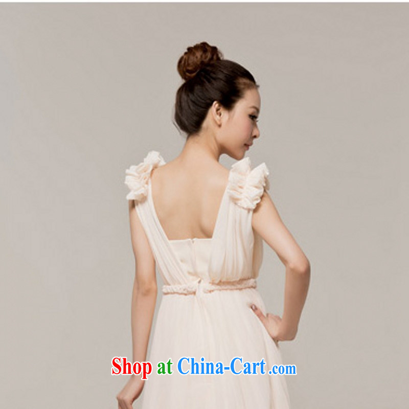 Yong-yan and new 2015 bridal long evening dress retro fashion toast serving small-tail winter dress champagne color. size color is not final, and Yong-yan good offices, and shopping on the Internet