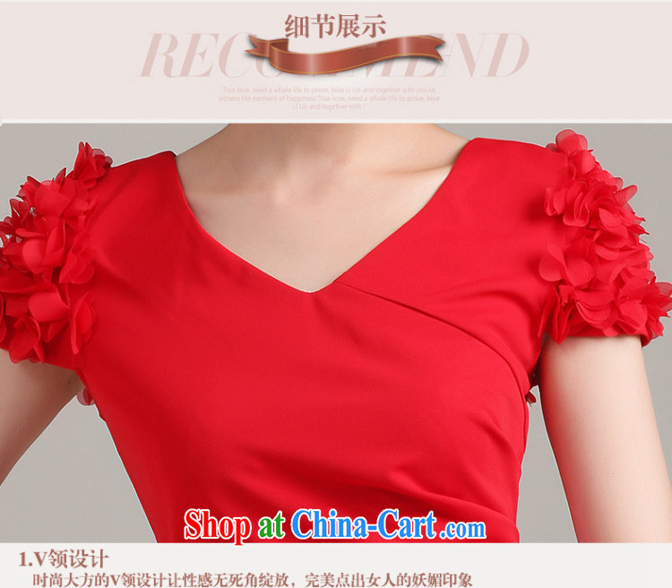 Ting Beverly wedding dresses bridesmaid dress 2015 new spring and summer red evening dress lace short marriages served toast red XXL pictures, price, brand platters! Elections are good character, the national distribution, so why buy now enjoy more preferential! Health