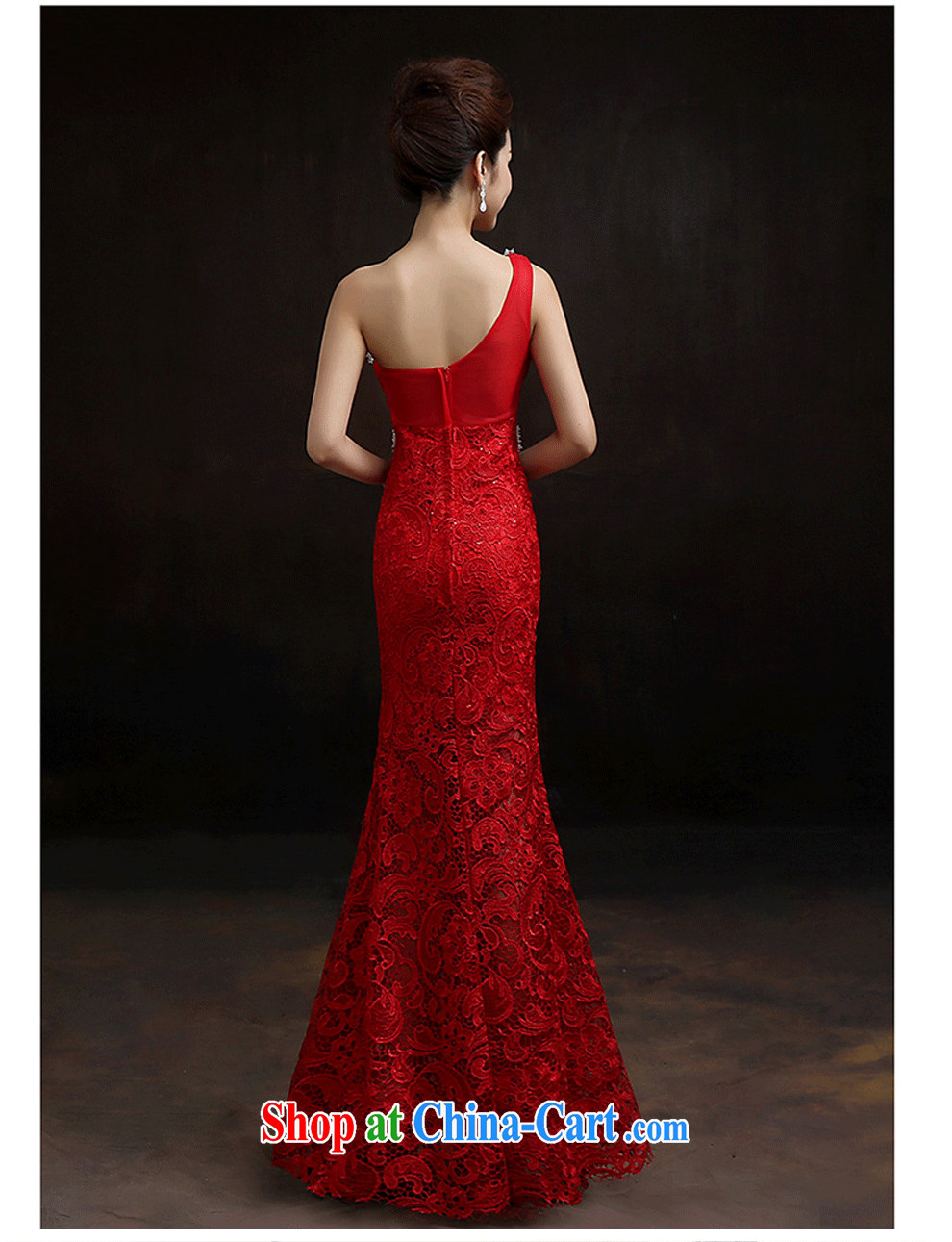 According to Lin Windsor original single shoulder at Merlion lace Evening Dress long marriages served toast long cultivating support people dress L pictures, price, brand platters! Elections are good character, the national distribution, so why buy now enjoy more preferential! Health