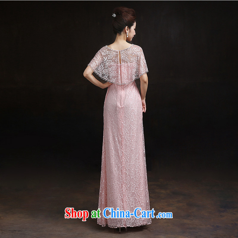 According to Lin Sa 2015 new wedding dress bridal toast clothing Evening Dress pink with a shawl lace long dress tailored Advisory Service, according to Lin, Elizabeth, and shopping on the Internet