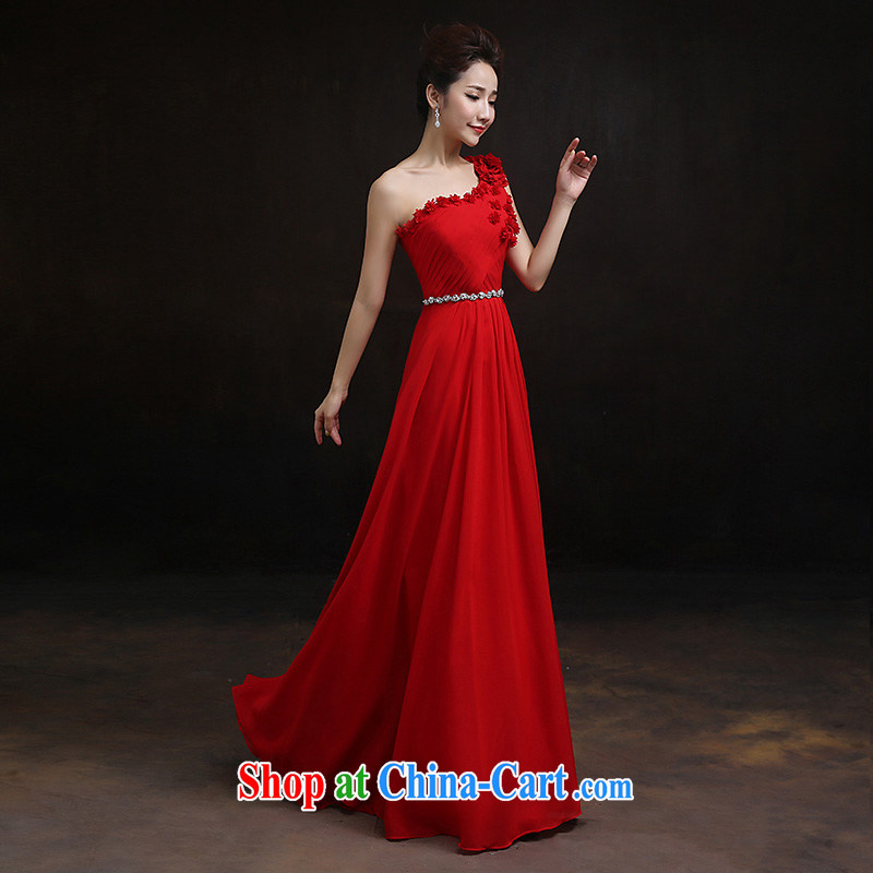 According to Ms. Carolyn Elizabeth's evening dress 2015 new wedding dress, red, shoulder-length and stylish brides with toast serving moderator tailored consulting service, according to Lin, Elizabeth, and shopping on the Internet