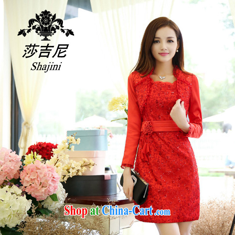 Hip Hop and cruise of 2014 new autumn package dress two-piece beauty graphics thin career dresses sexy straps lace home dresses 9958 red XXL, ballet of Asia and cruise (BALIZHIYI), online shopping