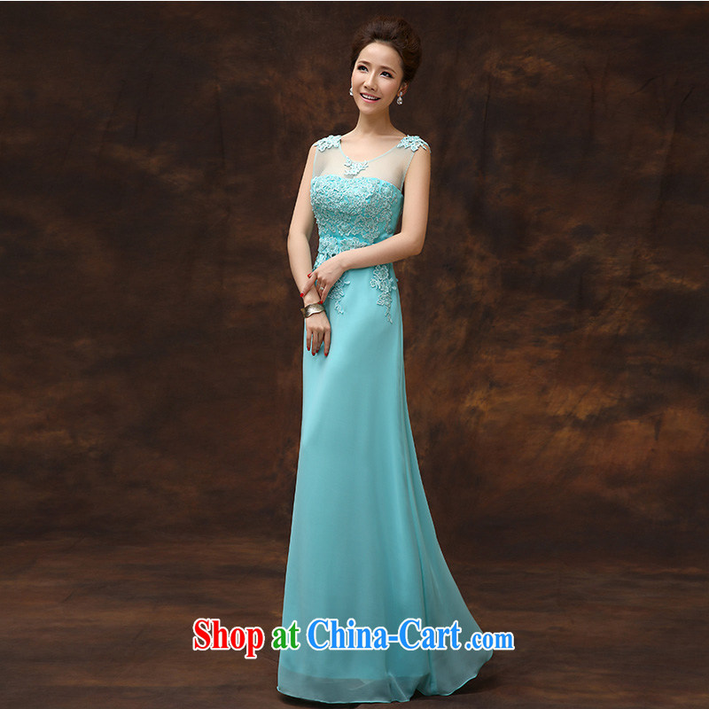 According to Lin Sha 2015 spring and summer new bridesmaid dress a Field shoulder marriages served toast long Graphics thin moderator dress S, according to Lin, Elizabeth, and shopping on the Internet