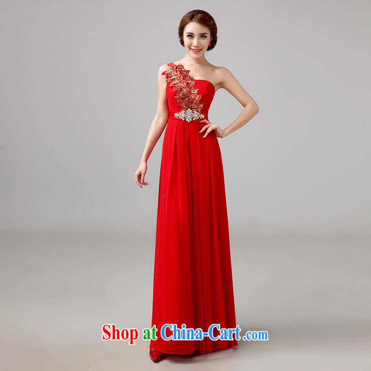Bridal red bows service 2015 new long evening dress stylish marriage single shoulder bridal marriage toast service tailored Advisory Service pictures, price, brand platters! Elections are good character, the national distribution, so why buy now enjoy more preferential! Health