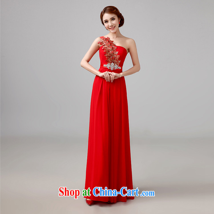 Bridal red bows service 2015 new long evening dress stylish marriage single shoulder bridal marriage toast service tailored Advisory Service pictures, price, brand platters! Elections are good character, the national distribution, so why buy now enjoy more preferential! Health