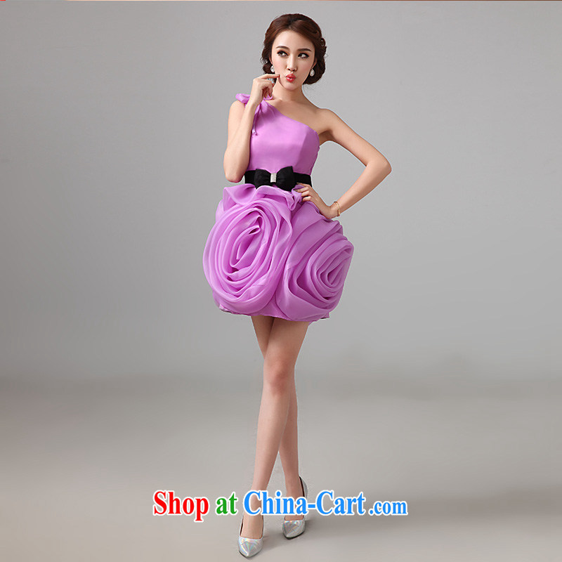 2015 new Korean version the shoulder small dress short bridesmaid dress dress, Wang smiled dress uniform toast is tailored to the customer, according to Lin, Elizabeth, and shopping on the Internet