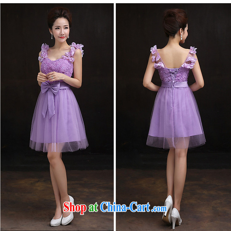 According to Lin Sha bridesmaid summer service 2015 purple stylish short bridesmaid mission Small dress Evening Dress dress sisters B M, pictures, price, brand platters! Elections are good character, the national distribution, so why buy now enjoy more preferential! Health