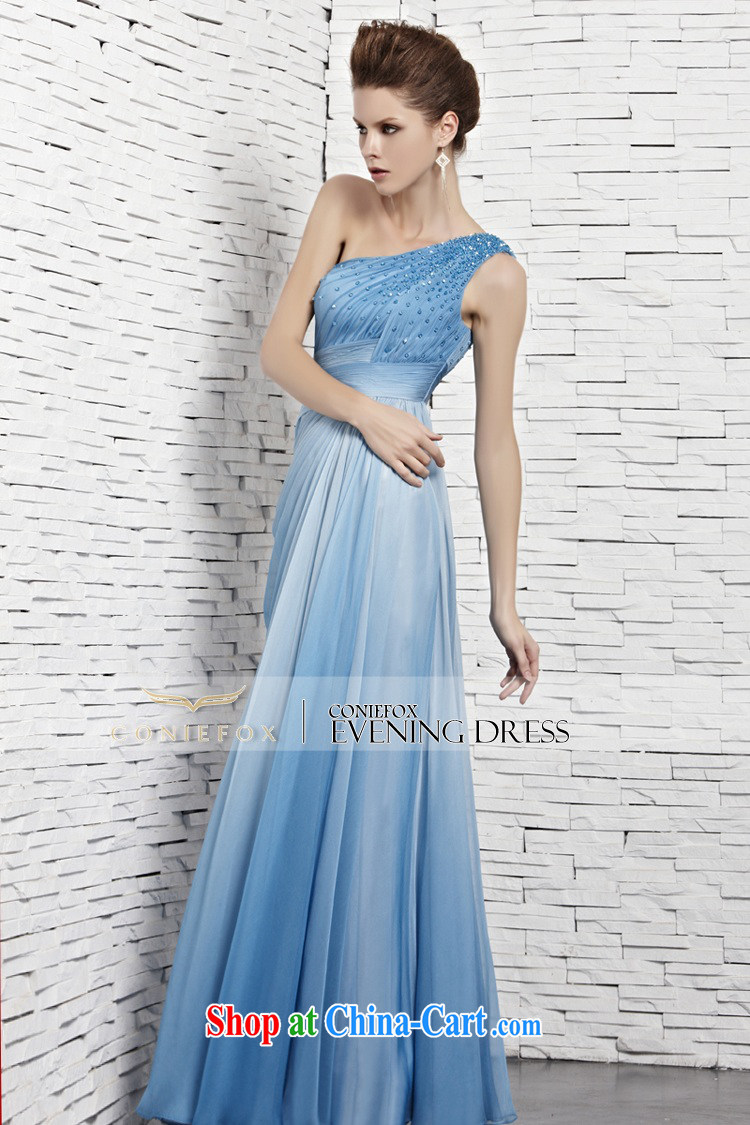 Creative Fox Evening Dress elegant long blue single shoulder dress and elegant beauty presided over dress uniforms parquet drill banquet bridesmaid dress long skirt 81,121 blue XXL pictures, price, brand platters! Elections are good character, the national distribution, so why buy now enjoy more preferential! Health