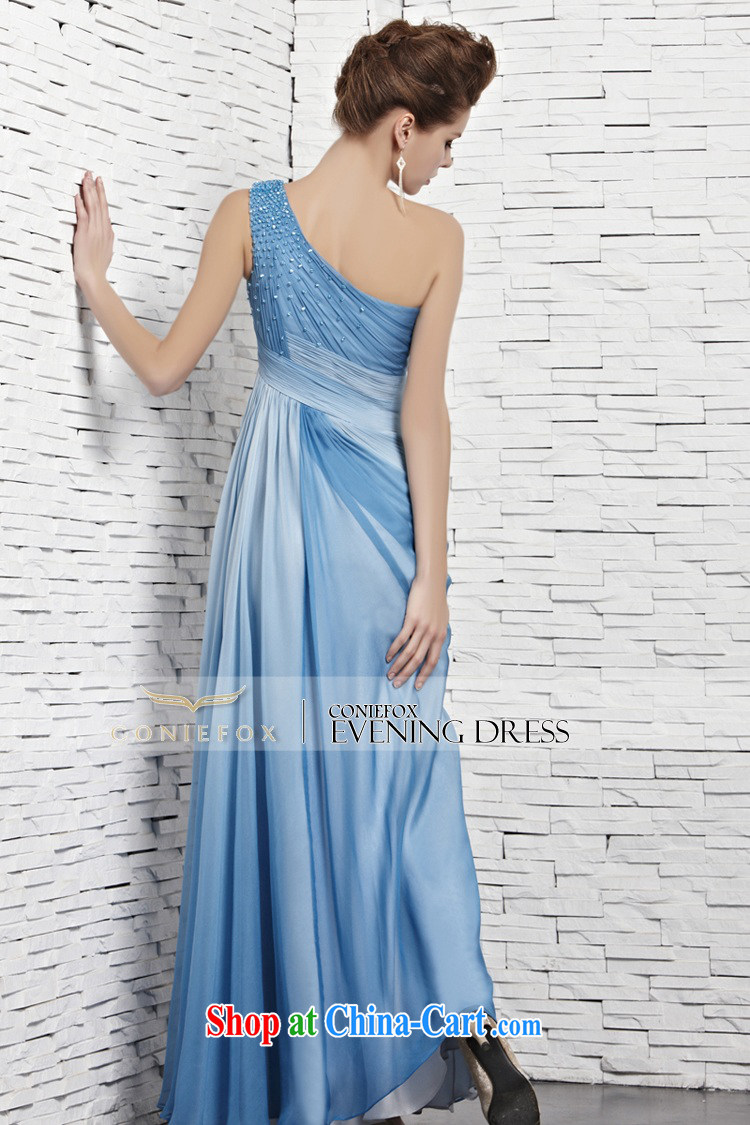 Creative Fox Evening Dress elegant long blue single shoulder dress and elegant beauty presided over dress uniforms parquet drill banquet bridesmaid dress long skirt 81,121 blue XXL pictures, price, brand platters! Elections are good character, the national distribution, so why buy now enjoy more preferential! Health