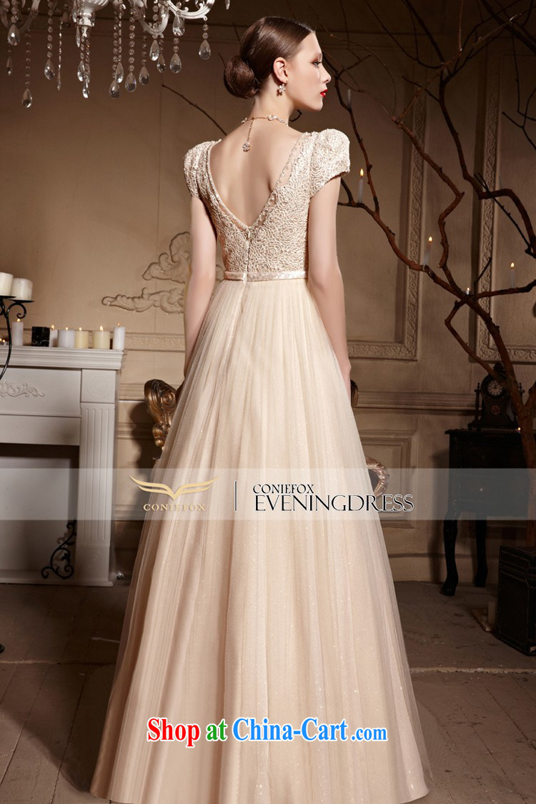 Creative Fox Evening Dress elegant long banquet dress wedding toast clothing bridesmaid wedding deep V beauty fall dress courtesy service 30,611 pictures color L pictures, price, brand platters! Elections are good character, the national distribution, so why buy now enjoy more preferential! Health
