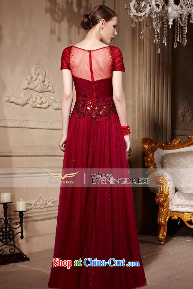 Creative Fox dress red bridal wedding dresses wedding toast wedding dresses hospitality service fall long evening dress evening dress long skirt 30,623 wine red XXL pictures, price, brand platters! Elections are good character, the national distribution, so why buy now enjoy more preferential! Health