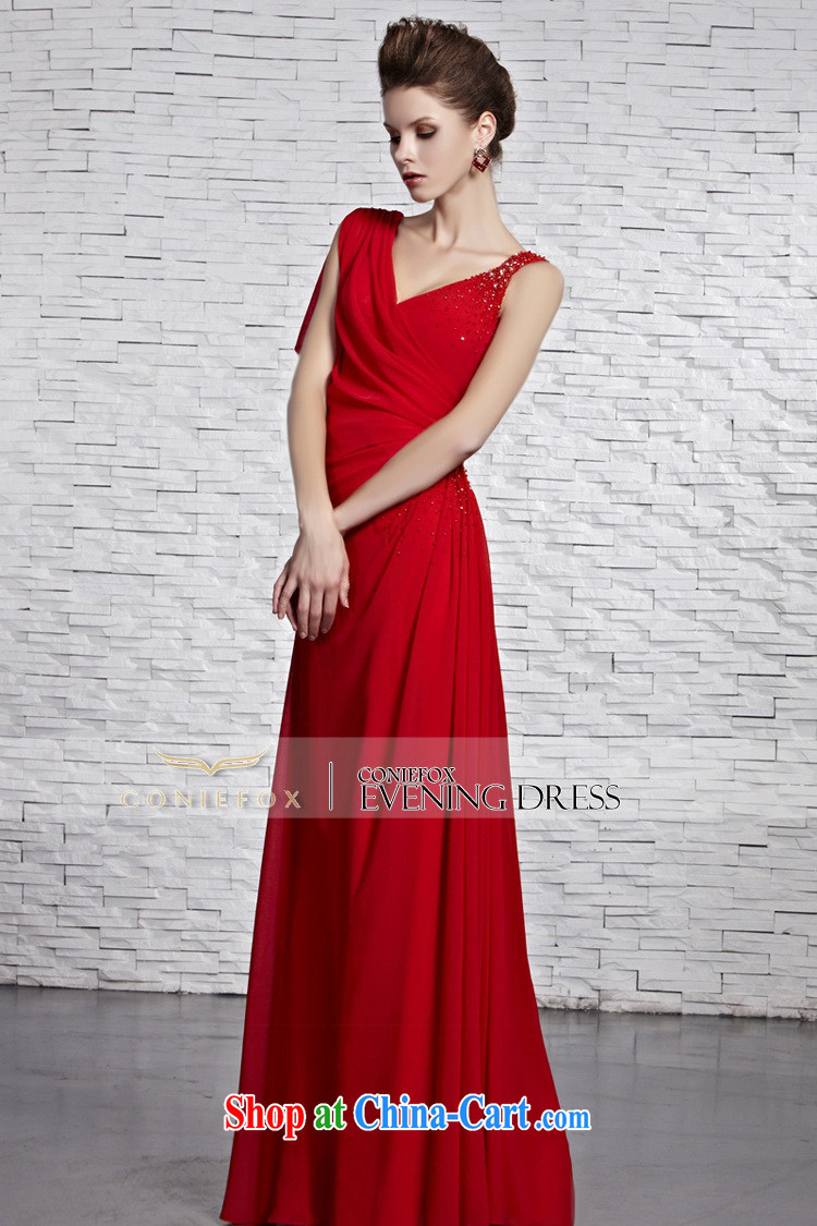 Creative Fox Evening Dress 2015 new chic and sexy shoulders dress Classic beauty dress long skirt red bridal wedding toast serving 81,519 picture color XL pictures, price, brand platters! Elections are good character, the national distribution, so why buy now enjoy more preferential! Health
