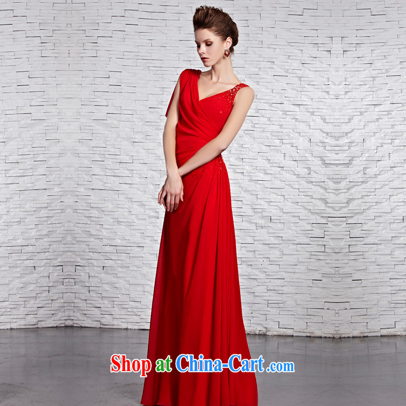 Creative Fox Evening Dress 2015 new, chic and sexy shoulders dress Classic beauty dress long skirt red bridal wedding toast serving 81,519 picture color XL, creative Fox (coniefox), online shopping