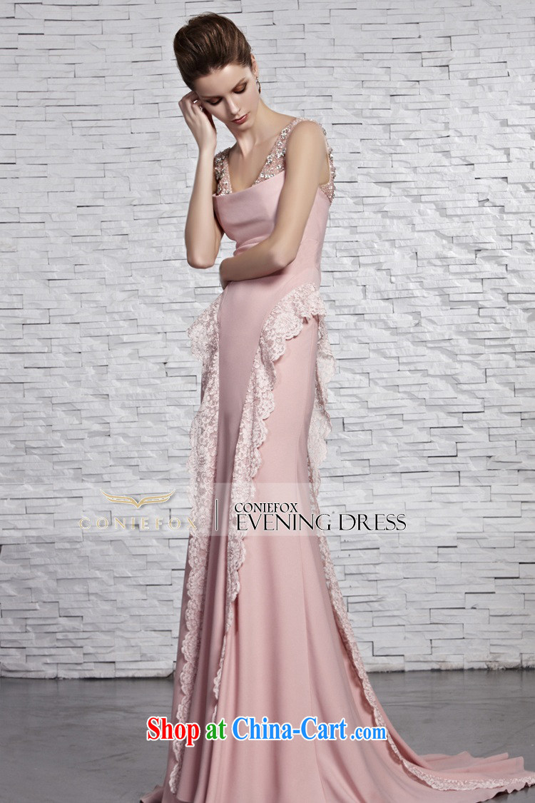 Creative Fox dress pink shoulders bridal wedding dresses, long-tail wedding dress romantic lace evening dress wedding hospitality service 81,522 picture color XXL pictures, price, brand platters! Elections are good character, the national distribution, so why buy now enjoy more preferential! Health