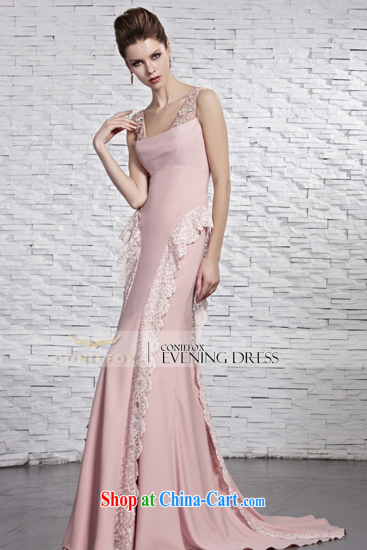 Creative Fox dress pink shoulders bridal wedding dresses, long-tail wedding dress romantic lace evening dress wedding hospitality service 81,522 picture color XXL pictures, price, brand platters! Elections are good character, the national distribution, so why buy now enjoy more preferential! Health