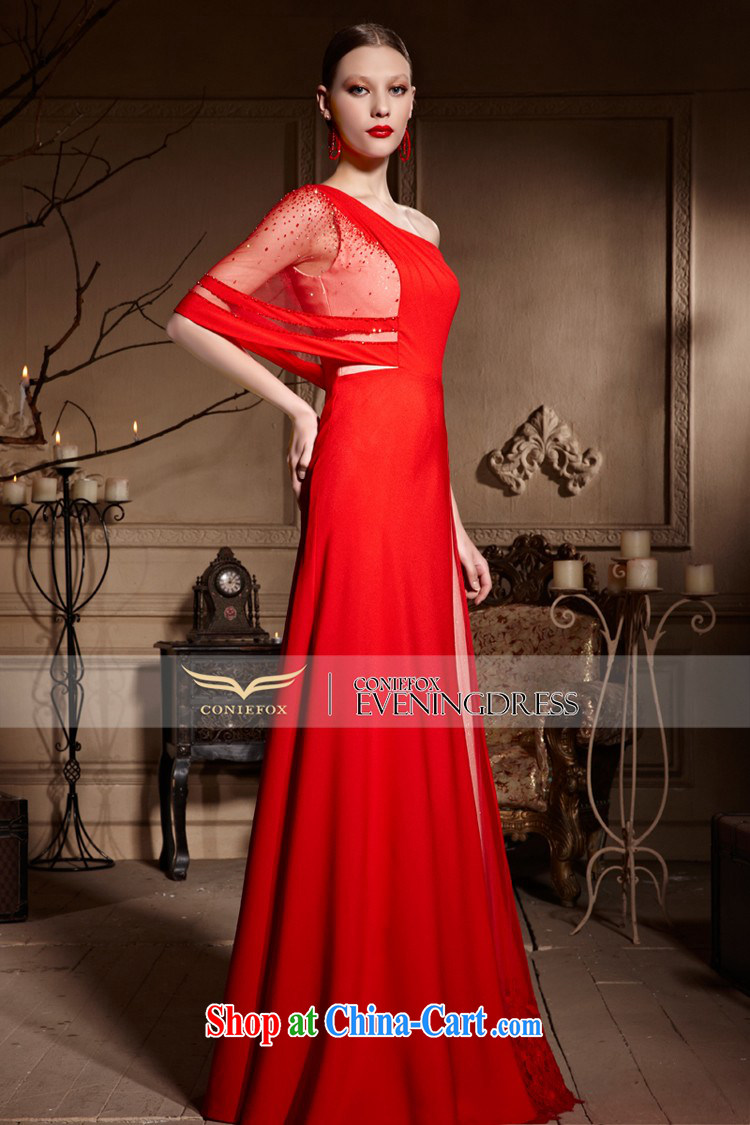 Creative Fox Evening Dress 2015 new bridal Red single shoulder wedding dresses long fall bows evening dress wedding dress dress 30,638 red XXL pictures, price, brand platters! Elections are good character, the national distribution, so why buy now enjoy more preferential! Health