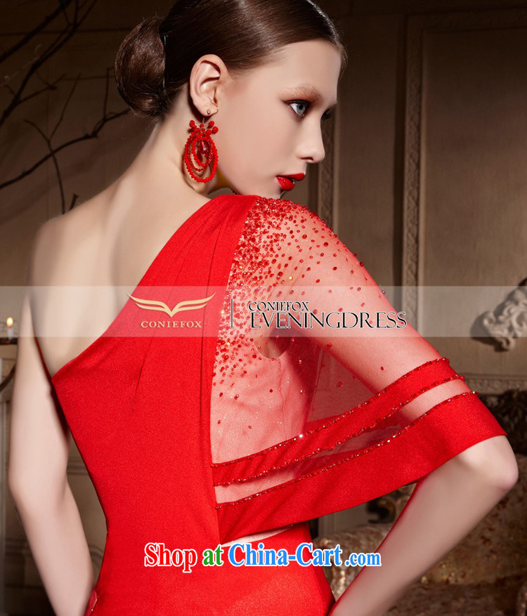 Creative Fox Evening Dress 2015 new bridal Red single shoulder wedding dresses long fall bows evening dress wedding dress dress 30,638 red XXL pictures, price, brand platters! Elections are good character, the national distribution, so why buy now enjoy more preferential! Health