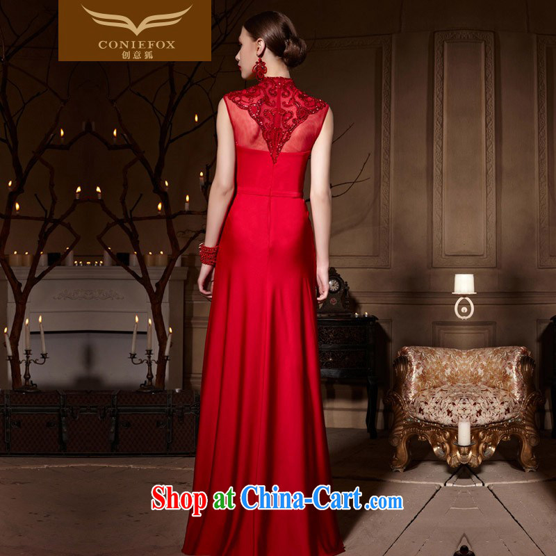 Creative Fox dress red bridal gown dress 2015 toast wedding dress long, accompanied by her sister dress wedding hospitality service 30,650 picture color XXL, creative Fox (coniefox), shopping on the Internet