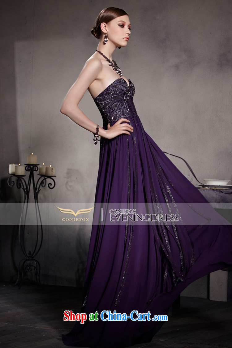Creative Fox Evening Dress 2015 new purple long, dress sense, his chest bare evening dress toast service Red Carpet dress graphics thin-waist long skirt 81,559 picture color XL pictures, price, brand platters! Elections are good character, the national distribution, so why buy now enjoy more preferential! Health